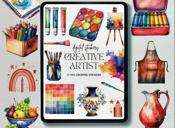 Creative Artist Digital Planner Stickers: A Smart Way to Fuel Your Digital Creativity