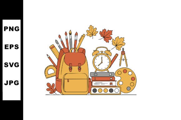Embracing Creativity: School Supplies and Autumn Leaves with C