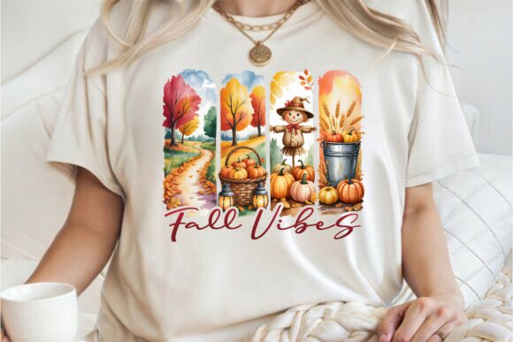 Fall Vibes, Autumn Shirt Design PNG: Elevating Creative Projects with High-Quality Digital Assets