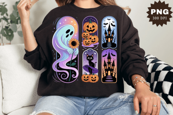Halloween Brushstroke Vintage Spooky PNG: A Creative Design Essential