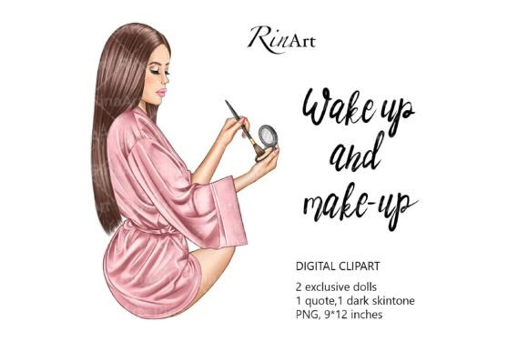 Makeup Clipart: Elevating Design with Make Up Girl & Cosmetics Illustrations