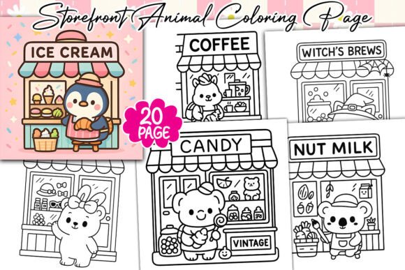 Storefront Animal Coloring Page Bundle: A Creative Toolkit for Modern Makers