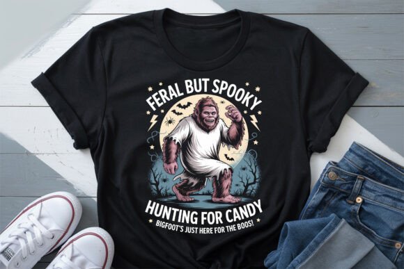 Unlocking Creative Possibilities with Feral Spooky Bigfoot Halloween PNG Designs