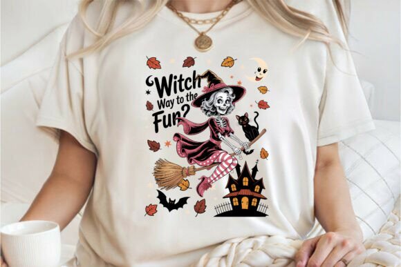 Witch Way to the Fun Halloween Shirt PNG